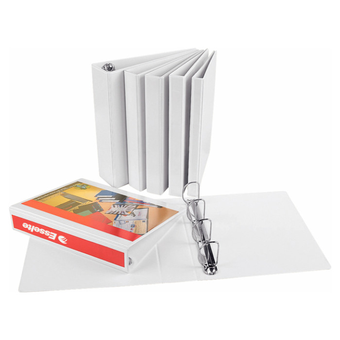 Presentatieringband Esselte panorama A5 2-rings D-mechaniek 25mm PP wit