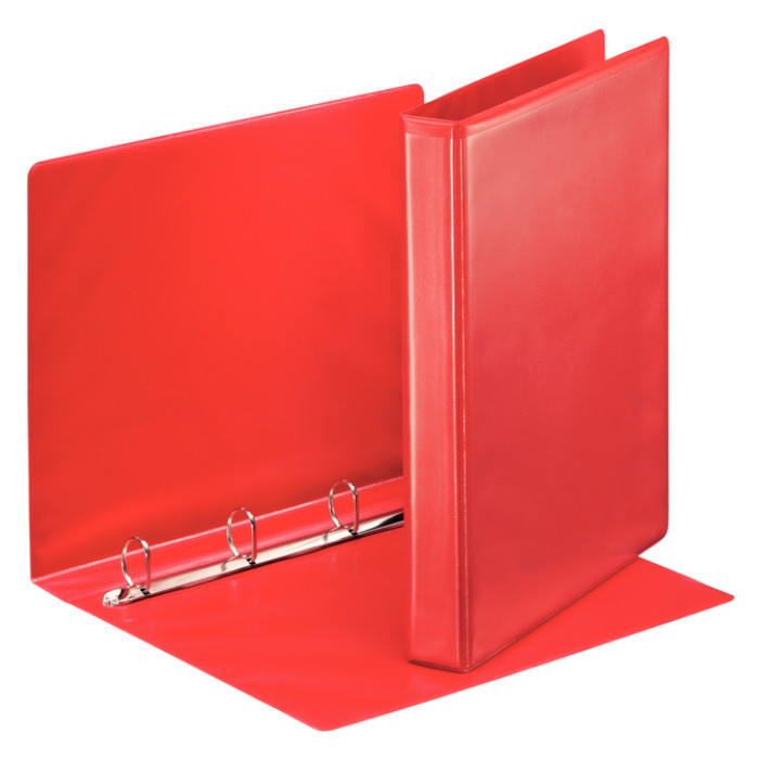 Presentatieringband Esselte Essentials panorama A4 4-rings D-mechaniek 25mm rood