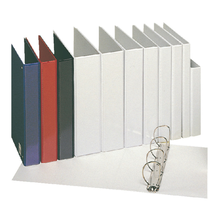 Presentatieringband Esselte Essentials panorama A4 4-rings D-mechaniek 25mm zwart