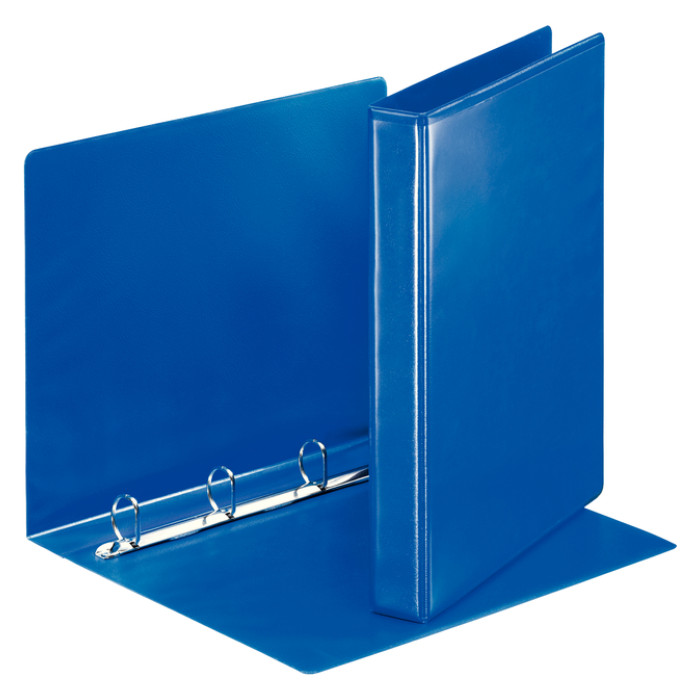 Presentatieringband Esselte Essentials panorama A4 4-rings D-mechaniek 25mm blauw