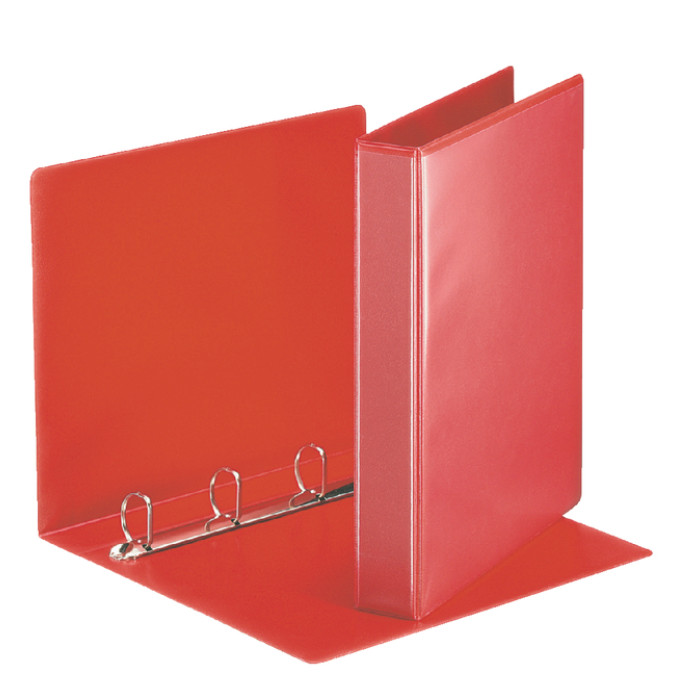 Presentatieringband Esselte panorama A4 4-rings D-mechaniek 20mm PP rood