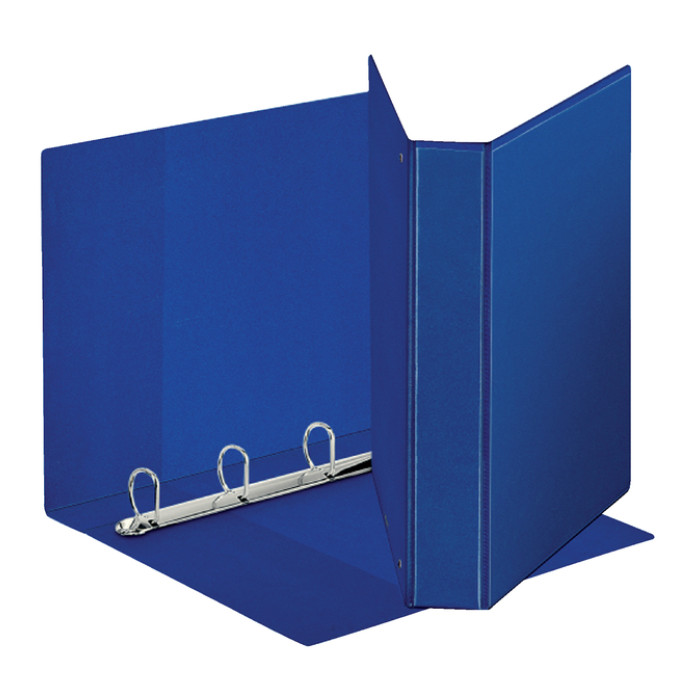 Presentatieringband Esselte panorama A4 4-rings D-mechaniek 20mm PP blauw