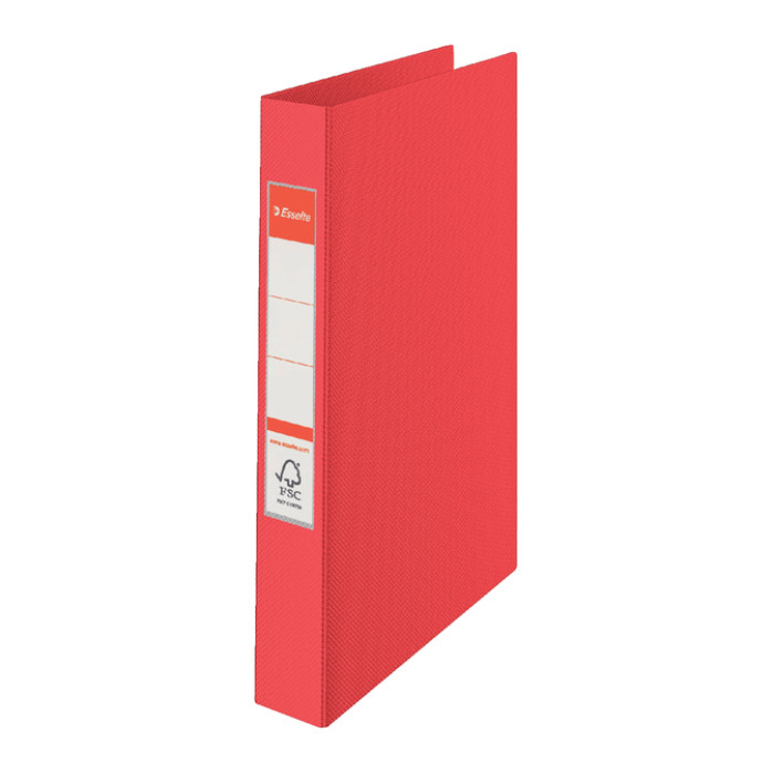 Ringband Esselte A4 23-rings O-mech 19mm PP rood