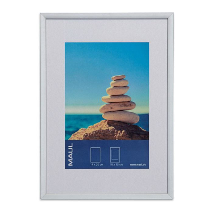 Fotolijst MAUL design 15x21cm aluminium frame zilver