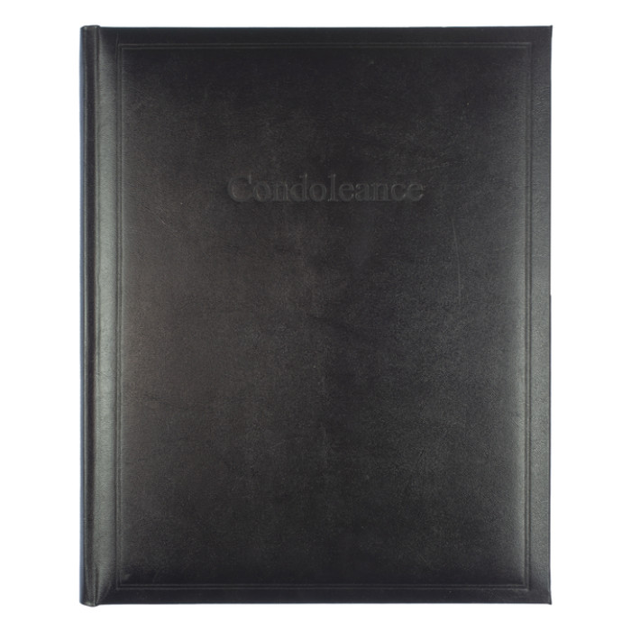 Condoleancealbum Kangaro 260x210mm zwart