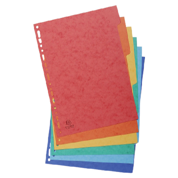 Tabbladen Exacompta 225x297mm 11-gaats 6-delig glanskarton