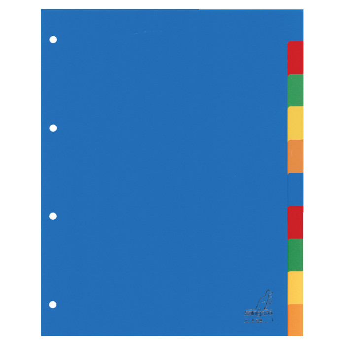 Tabbladen Kangaro 4-gaats A410 10-delig assorti PP