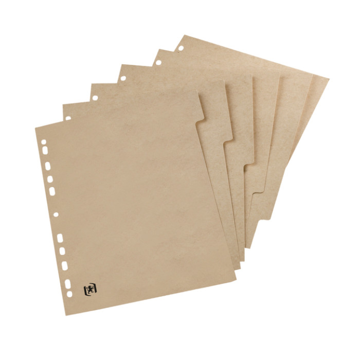 Tabbladen Oxford Touareg 11-gaats 6-delig naturel karton