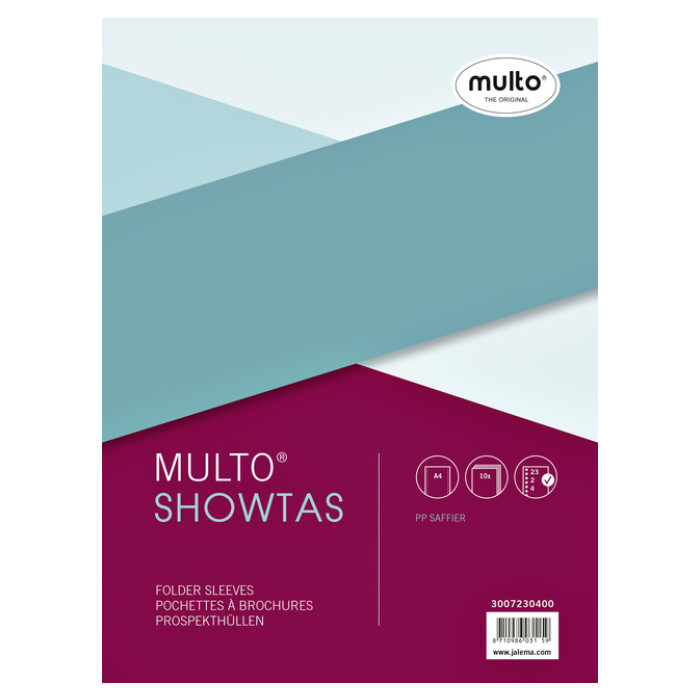 Showtas Multo 23-gaats PP 0.08mm nerf  10 stuks