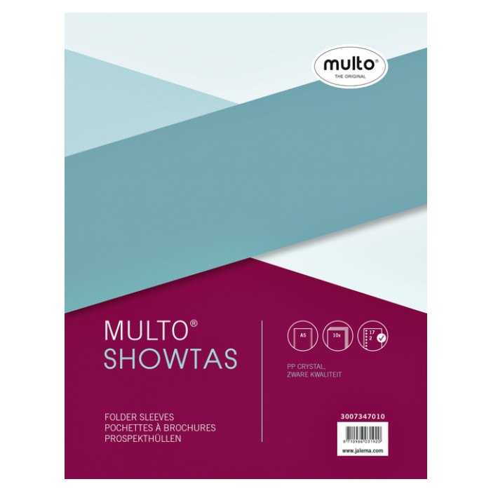 Showtas Multo A5 17-gaats PP 0.14mm glad 10 stuks