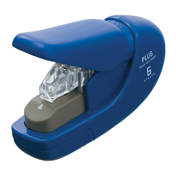 Nietmachine Plus nieten zonder nietjes blauw