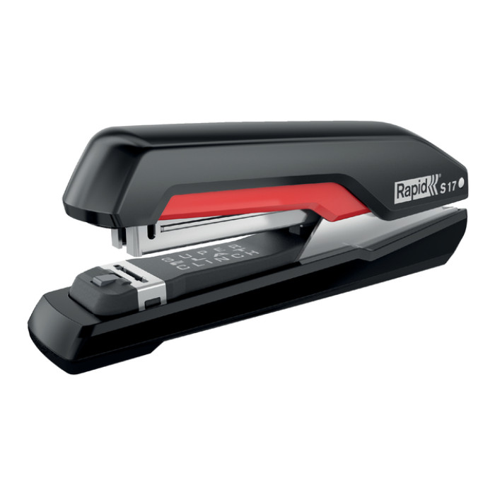 Bureaunietmachine Rapid Supreme fullstrip S17 30 vel zwart/rood