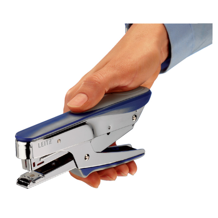 Niettang Leitz bovenlaadmodel P2 15 vel blauw