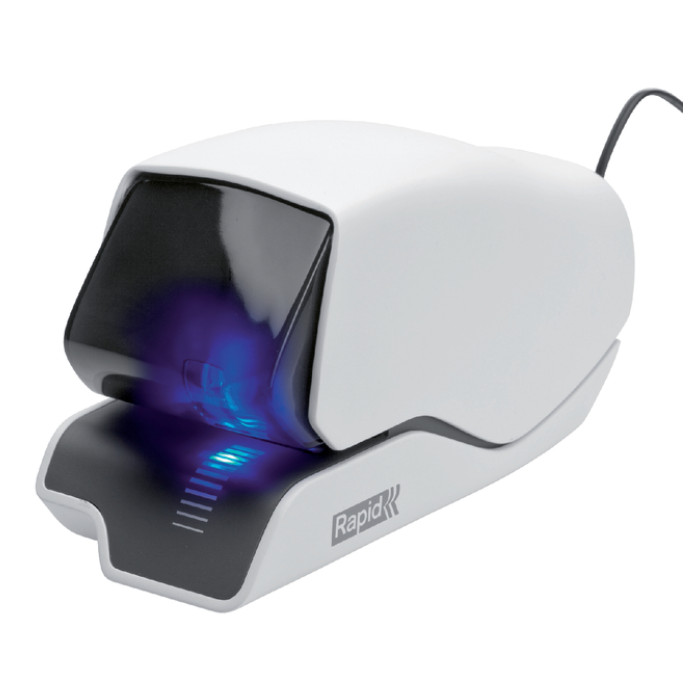 Nietmachine Rapid Supreme contactloos elektrisch 5025e 25 vel wit