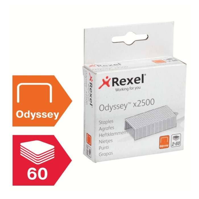 Nieten Rexel Odyssey verzinkt 2500 stuks