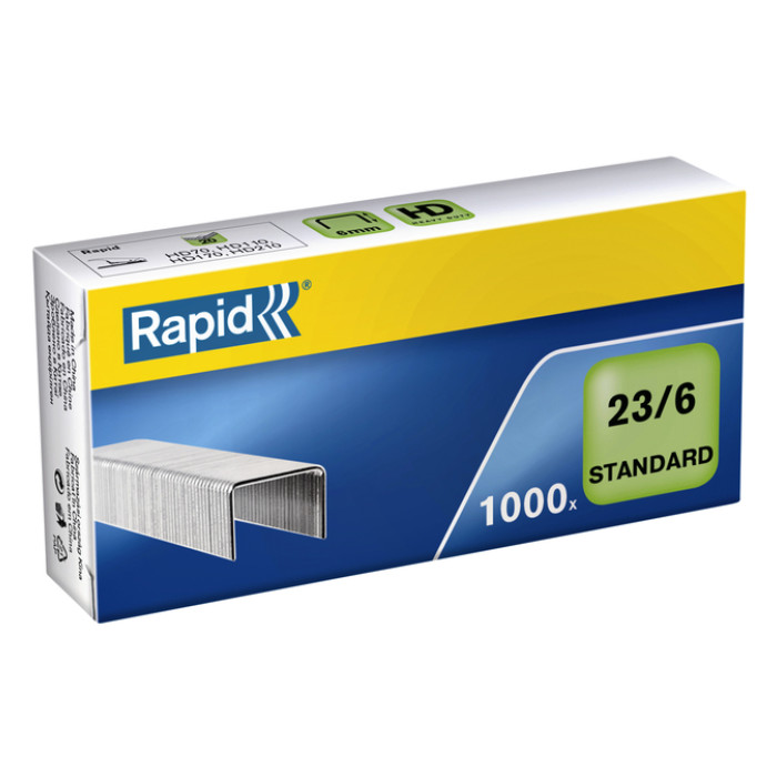 Nieten Rapid 23/6 gegalvaniseerd standaard 1000stuks