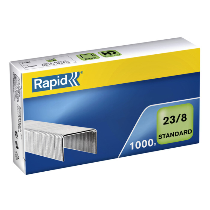 Nieten Rapid 23/8 gegalvaniseerd standaard 1000 stuks