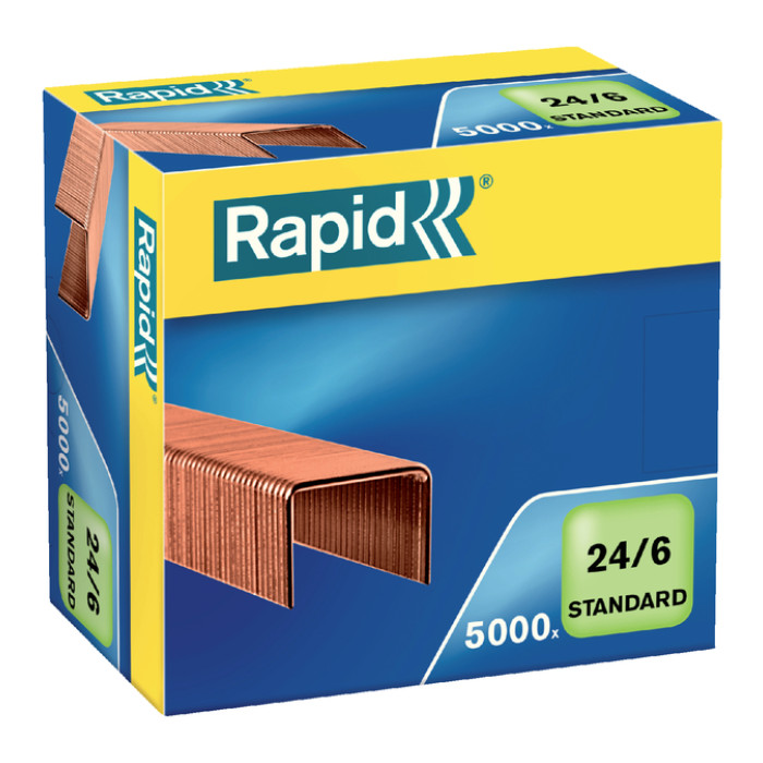 Nieten Rapid 24/6 verkoperd standaard 5000 stuks