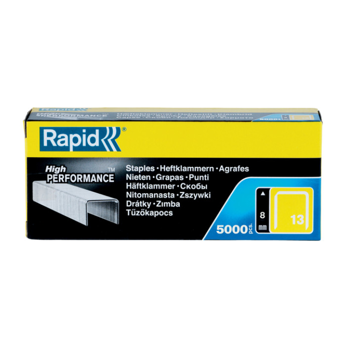 Nieten Rapid 13/8 gegalvaniseerd standaard 5000 stuks