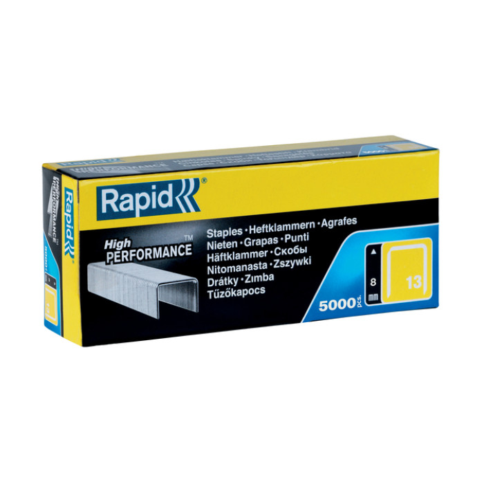Nieten Rapid 13/8 gegalvaniseerd standaard 5000 stuks