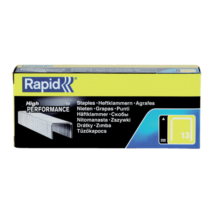 Nieten Rapid 13/8 gegalvaniseerd standaard 5000 stuks