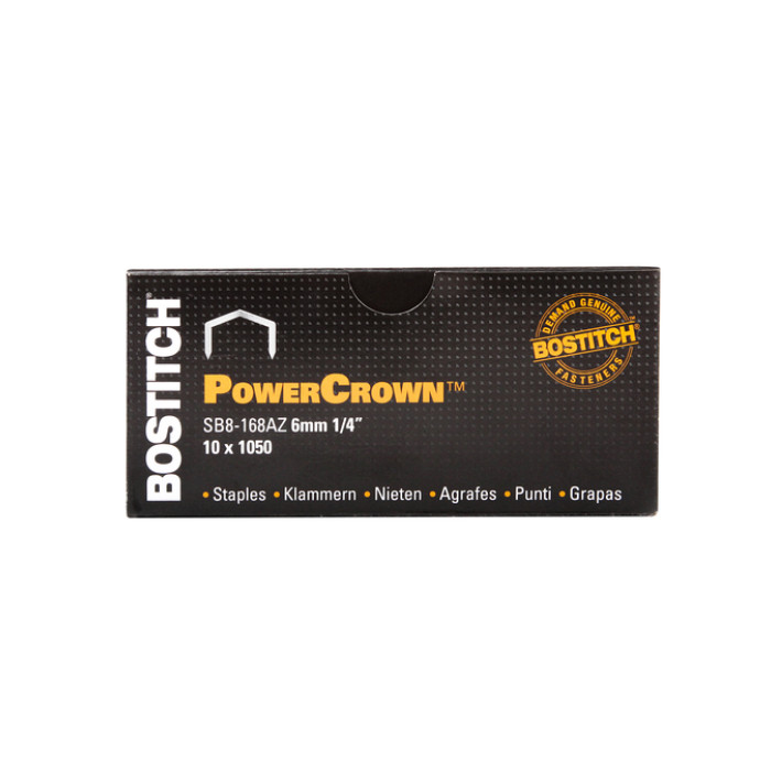 Nieten Bostitch B8 staal SB8 6mm gebogen rug 1050 stuks