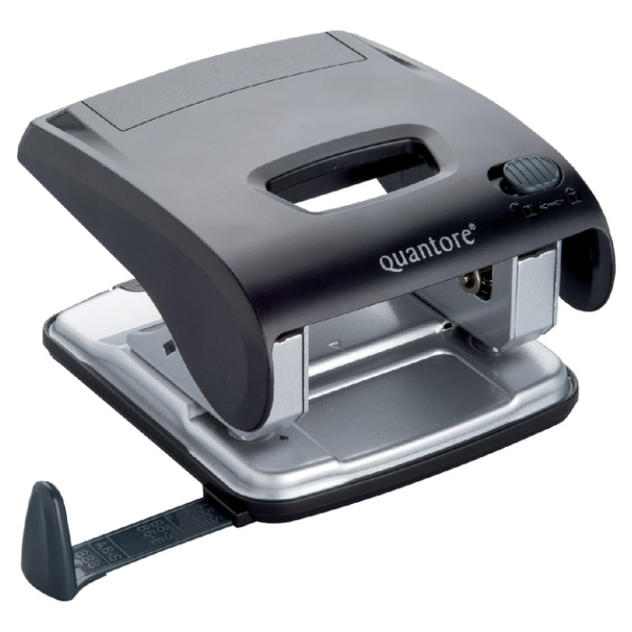 Perforator Quantore luxe 2-gaats 20vel zwart