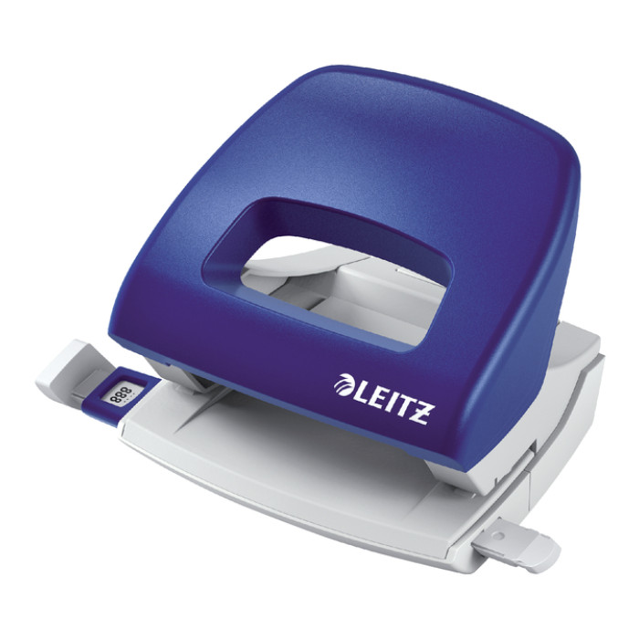 Perforator Leitz NeXXt bureau 16 vel blauw