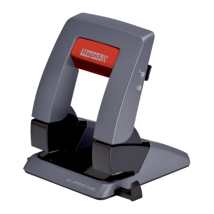 Perforator Rapid SP30 pressless 2-gaats 30vel zwart/grijs