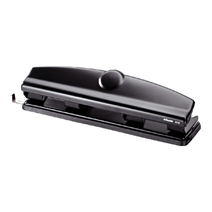 Perforator Esselte Q10 4-gaats 10 vel zwart