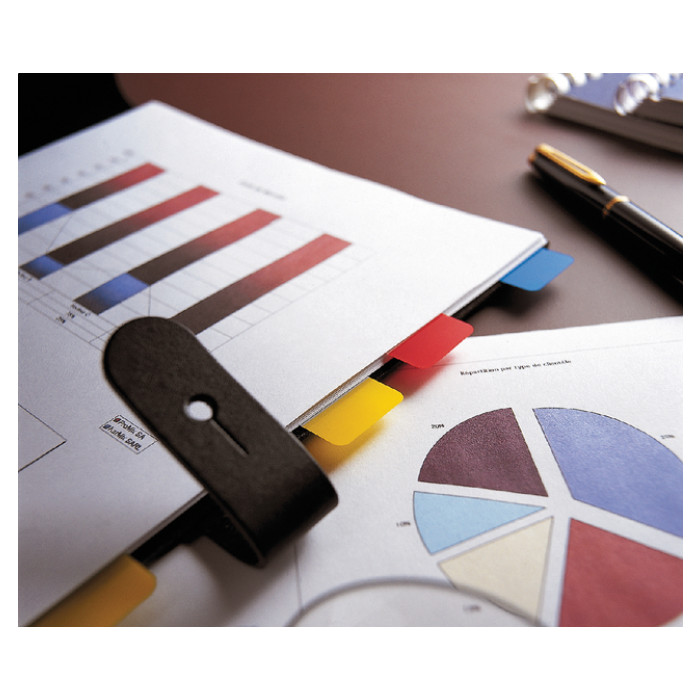 Indextabs Post-it 686RYB 25.4x38.1mm strong blauw, rood, geel 66 tabs