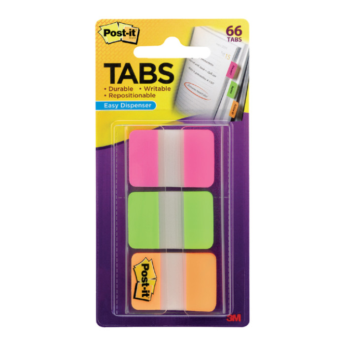 Indextabs Post-it 686PGO 25x38mm strong assorti 66 tabs