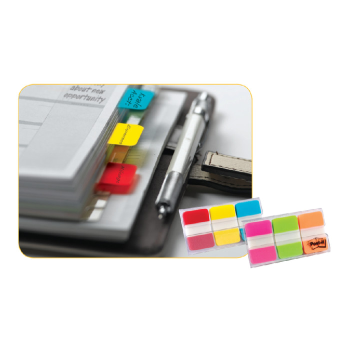 Indextabs Post-it 686GOT 25.4x38mm strong roze en groen 36 tabs