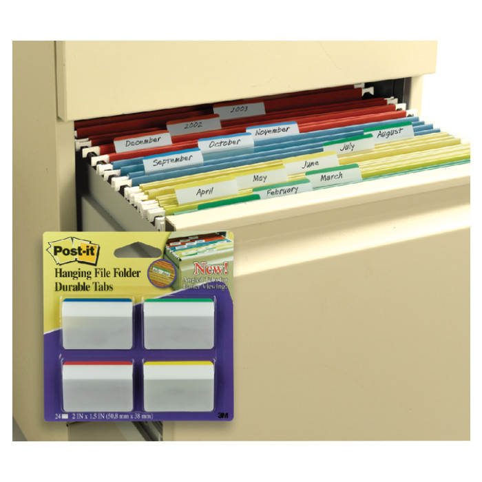 Indextabs Post-it 686A1 38x50.8mm strong gebogen assorti 24 tabs