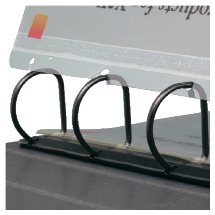 Opbergstrip Djois filstrip A4 295mm 2/4rings transparant 50 stuks