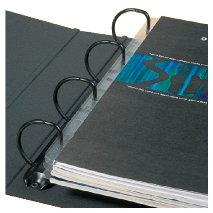 Opbergstrip Djois filstrip A4 295mm 2/4rings transparant 50 stuks