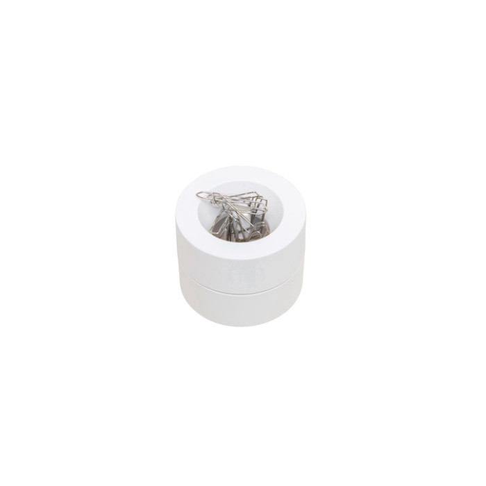 Papercliphouder MAUL Pro magnetisch Ø73mmx60mm wit