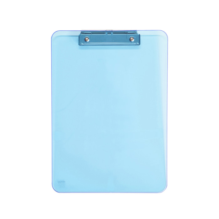 Klembord MAUL A4 staand transparant PS neon blauw