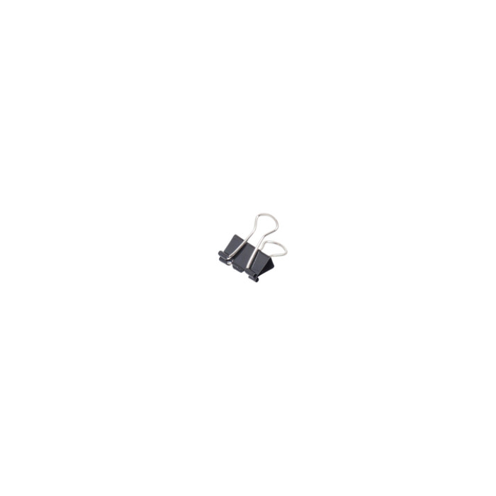 Papierklem MAUL 213 foldback 13mm zwart 12 stuks