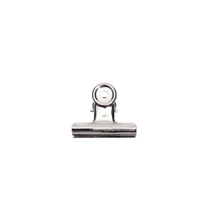 Papierklem MAUL Bulldog 50mm capaciteit 20mm zilver 10 stuks