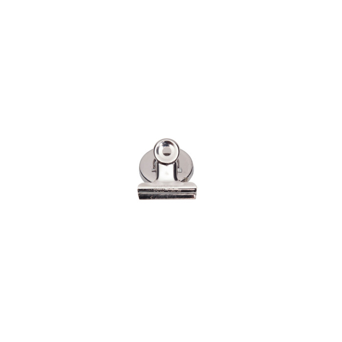 Papierklem MAUL Bulldog met magneet 30mm zilver 2 stuks