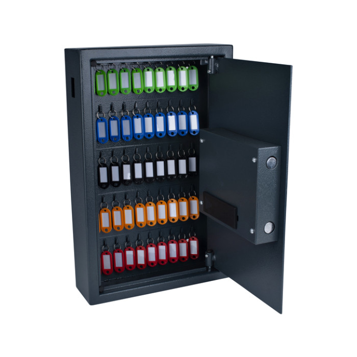 Sleutelkast Pavo high security met fingerprintslot 50 haken 550x400x100mm