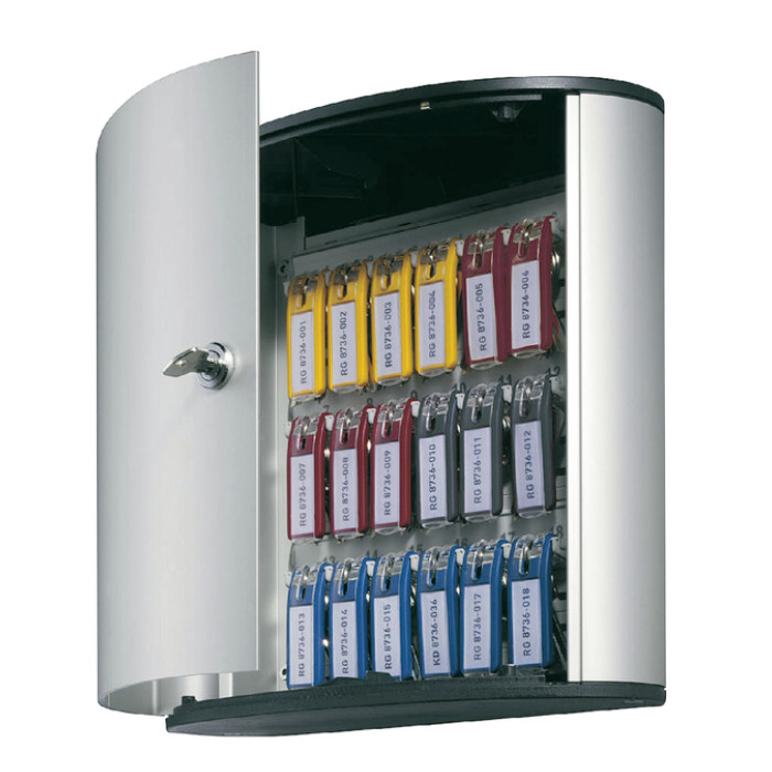 Sleutelkast Durable 18 haken 302x280x118mm