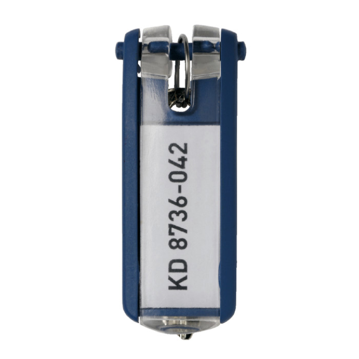 Sleutellabel Durable 1957 met ring blauw