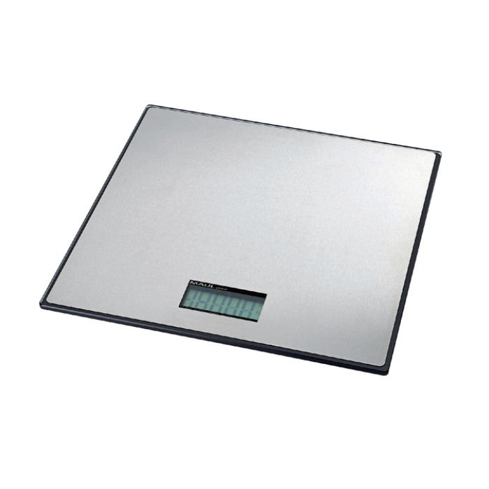 Pakketweger MAUL Global 50kg metalen plateau 32x32cm inclusief batterij zwart
