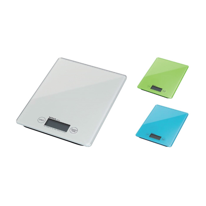 Briefweger MAUL Gloss tot 5000 gram glazen plateau inclusief batterij wit
