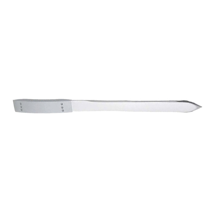 Briefopener 187mm metaal mat chroom