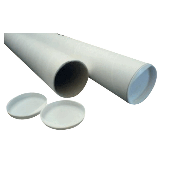 Verzendkoker CleverPack A3 330x29.7x1.2 met doppen wit pak à 5 stuks