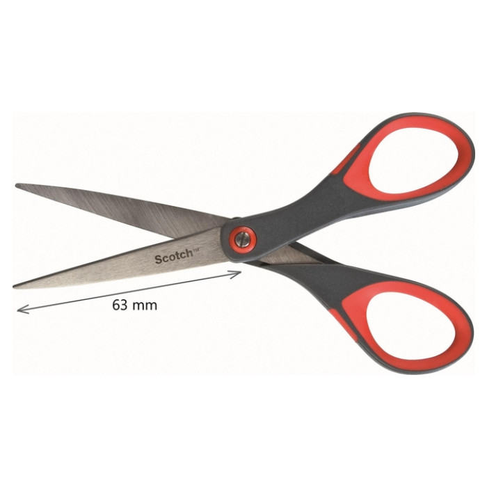 Schaar Scotch 18cm precision rood blister