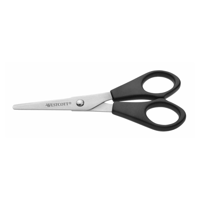 Kantoorschaar Westcott 130mm met kunststof grip rvs